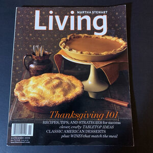 Martha Stewart Living Magazine November 2005
